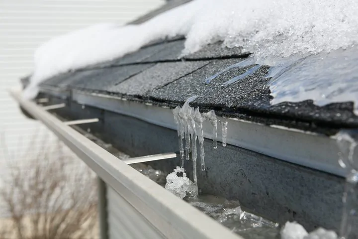 How winter weather can damage your gutters